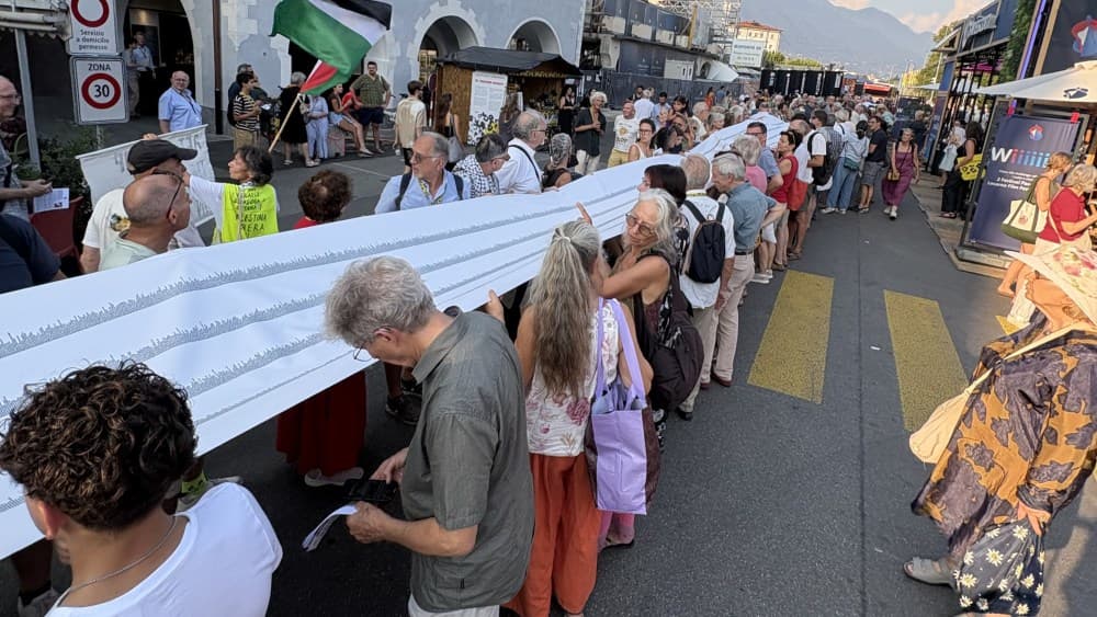 Locarno Protest Honors 60,000 Gaza Dead