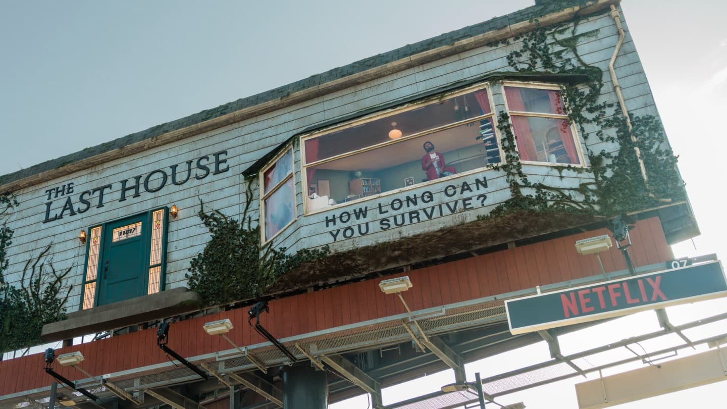 Man Trapped Inside Netflix Billboard Above Sunset Blvd