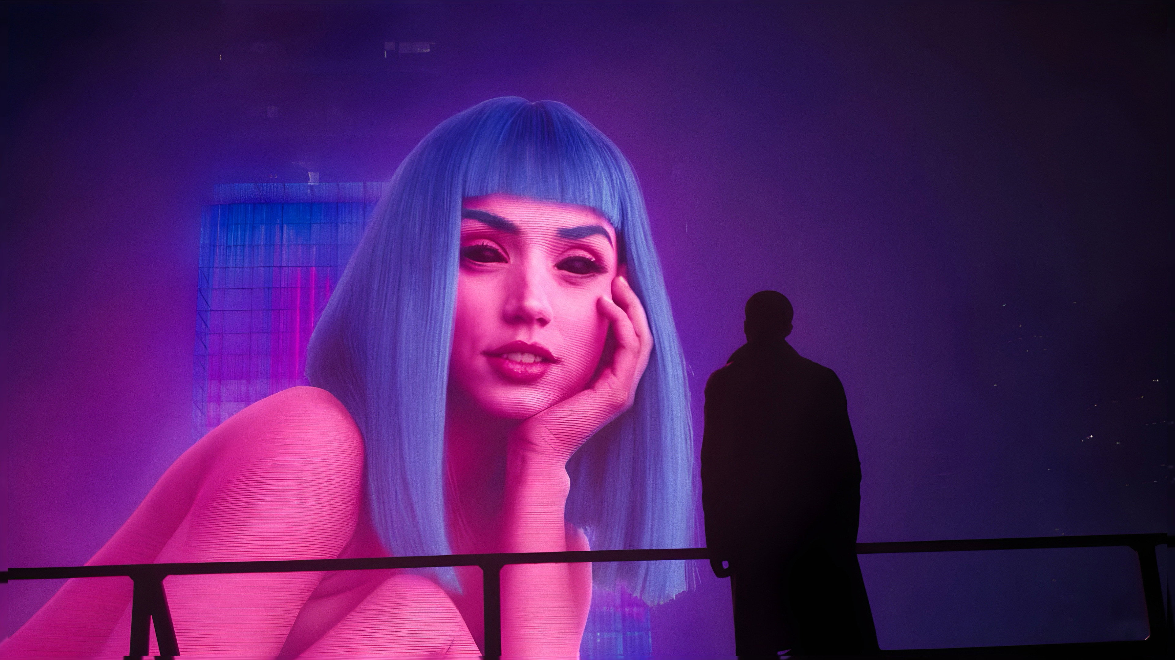 A moody, cinematic still of Samara Weaving in a 1990s kitchen, clutching a cordless phone, with a shadowy figure blurred through a frosted glass door behind her. The lighting is harsh and leans into amber and teal contrasts, evoking a VHS-era thriller aesthetic.
